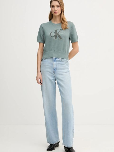 Calvin Klein Jeans t-shirt bawełniany - zdjęcie produktu nr 1