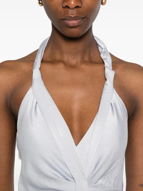 Eleh V-neck maxi dress - Blue