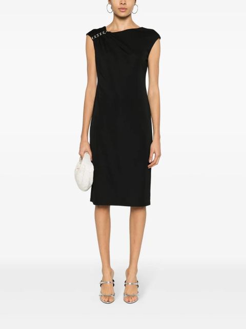 Lauren Ralph Lauren chain-link detail midi dress - Black