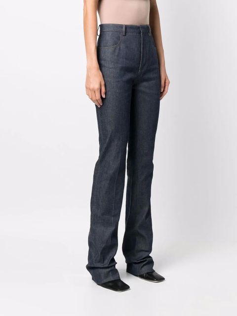 Saint Laurent high-waisted bootcut jeans - Blue