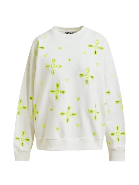 Essentiel Antwerp Jix broderie-anglaise sweatshirt - White - zdjęcie produktu nr 1