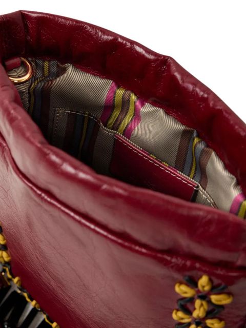 ETRO Small Kalispera leather bucket bag - Red
