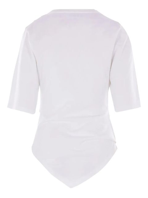 Róhe asymmetrical cotton T-shirt - White