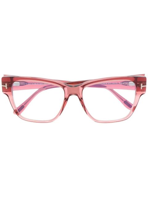 TOM FORD Eyewear FT5745B square-frame glasses - Pink - zdjęcie produktu nr 1