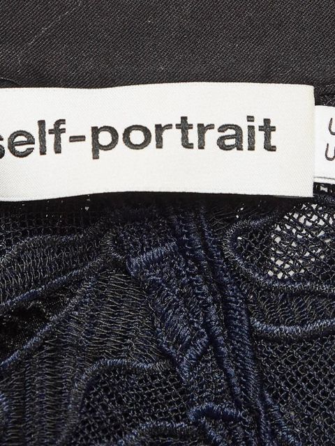 Self-Portrait laced blouse - Blue