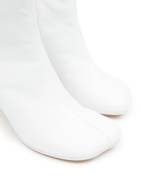 MM6 Maison Margiela 70mm Anatomic ankle Boots - White