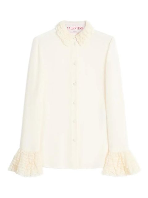 Valentino Garavani georgette shirt - White