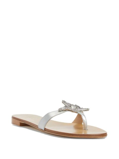 Giuseppe Zanotti Eligia star-embellished sandals - Silver - zdjęcie produktu nr 2