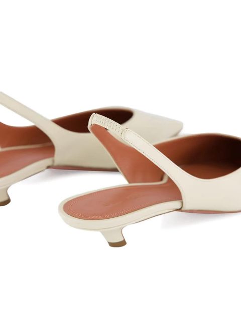 Amina Muaddi Jamie sling pumps - Neutrals