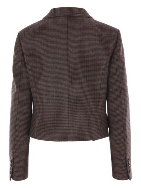 Chloé houndstooth double-breasted jacket - Brown