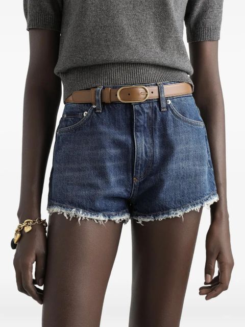 Dolce & Gabbana oval-buckle leather belt - Brown - zdjęcie produktu nr 2