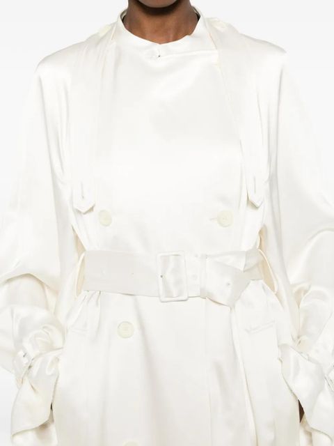 TOTEME belted trench coat - White
