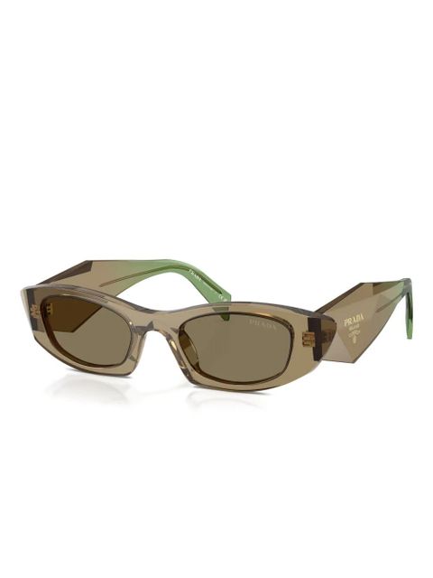 Prada Eyewear geometric-frame sunglasses - Green