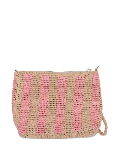 MC2 Saint Barth striped tassel-detail clutch bag - Neutrals - zdjęcie produktu nr 2