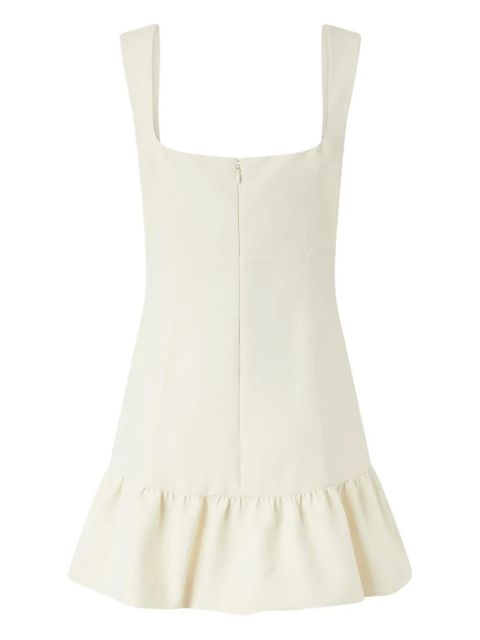 PINKO ruffle-hem mini dress - White - zdjęcie produktu nr 2