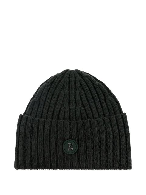 BOGNER ribbed logo beanie - Green - zdjęcie produktu nr 1