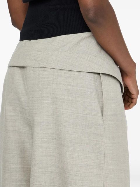 JW Anderson wrap-front pleated trousers - Grey