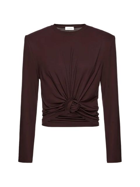 Magda Butrym knotted shirt - Brown - zdjęcie produktu nr 1