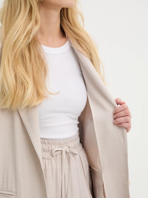 Answear.LAB marynarka i spodnie damski kolor beżowy