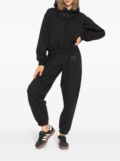 Alexander Wang puff-logo cotton track pants - Black - zdjęcie produktu nr 2
