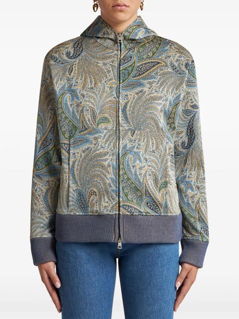 ETRO paisley-print hoodie - Blue