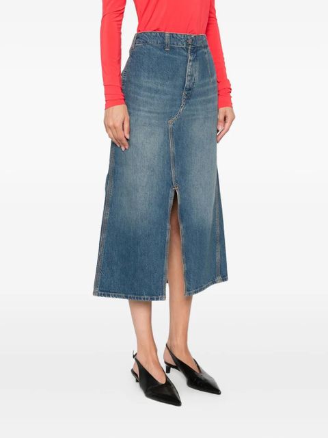 Victoria Beckham denim A-line skirt - Blue