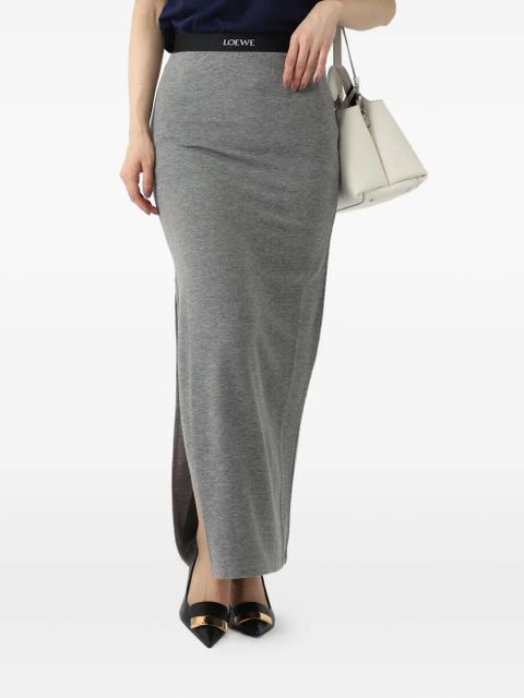 LOEWE side-split skirt - Grey