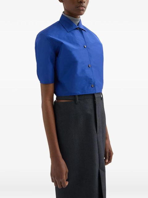 Jil Sander cropped shirt - Blue - zdjęcie produktu nr 2