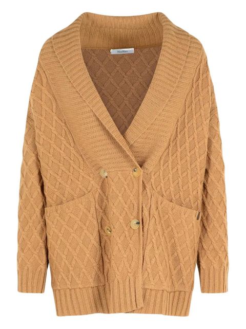 Max Mara double-breasted camel-yarn cardigan - Brown - zdjęcie produktu nr 1