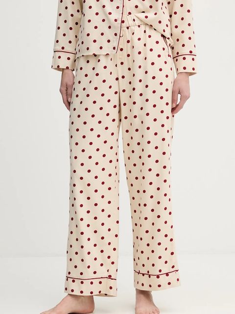 Abercrombie & Fitch spodnie piżamowe damska kolor beżowy KI146-5134-606 - zdjęcie produktu nr 1