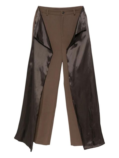 MM6 Maison Margiela panelled trousers - Brown - zdjęcie produktu nr 1