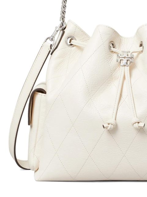 Tory Burch Charlie quilted shoulder bag - White