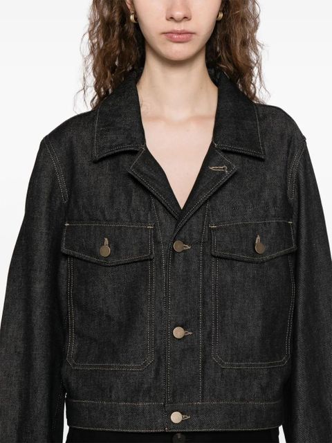 LEMAIRE cropped denim jacket - Black