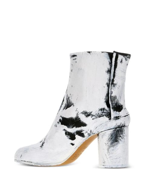 Maison Margiela 85mm Tabi paint-effect boots - White