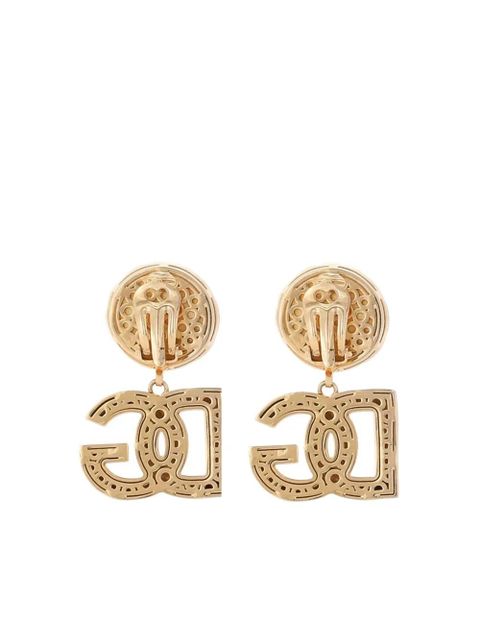 Dolce & Gabbana logo-pendant earrings - Gold - zdjęcie produktu nr 2