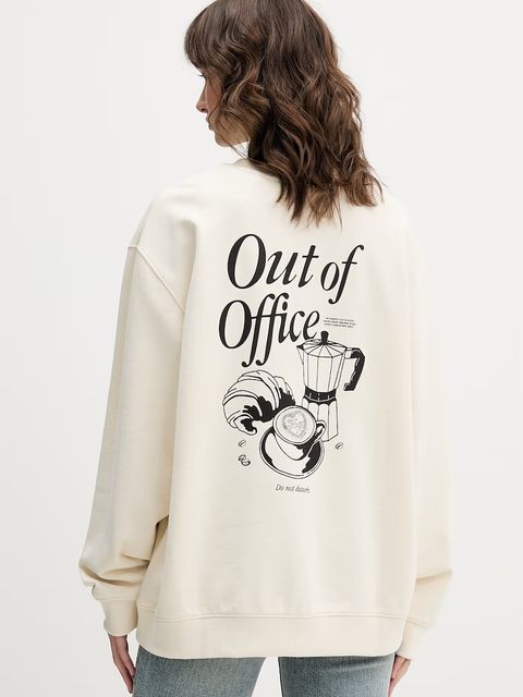 HUGO Blue bluza oversize damska bawełniana Classic Crew_B_3 - zdjęcie produktu nr 2