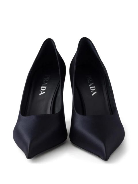Prada 85mm satin pumps - Blue