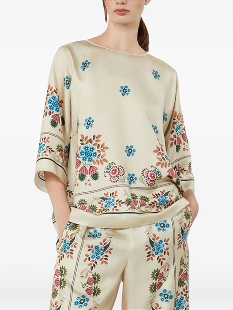 Weekend Max Mara Samba floral-print blouse - Neutrals