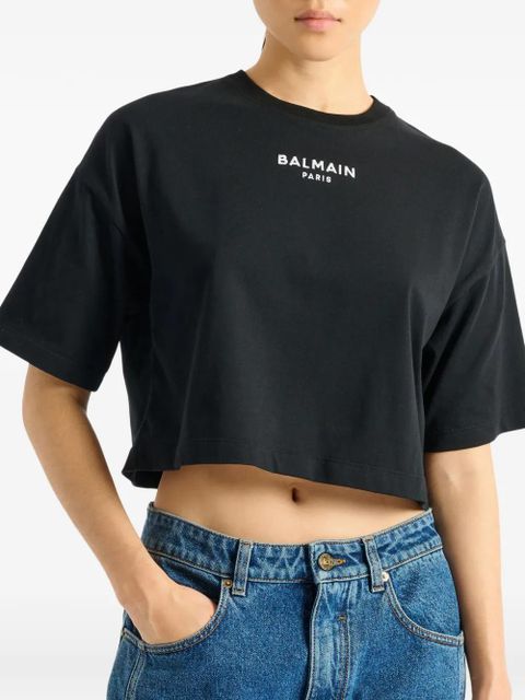 Balmain Balmain Paris embroidered T-shirt - Black