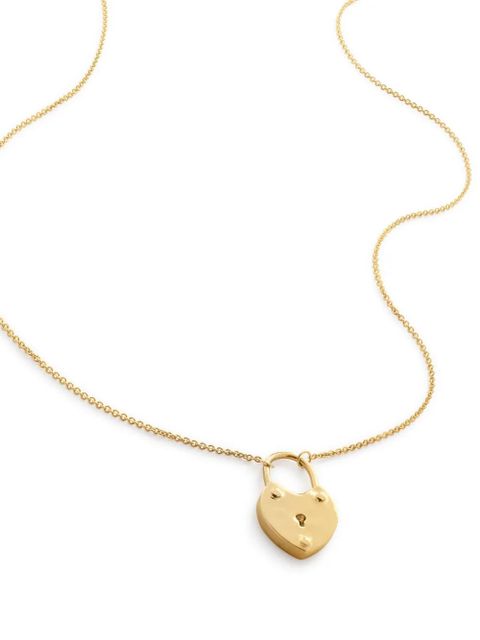 Monica Vinader Heart Padlock necklace - Gold - zdjęcie produktu nr 1