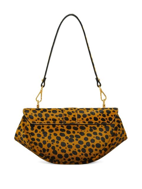 Versace Cheetah Virtus calf leather shoulder bag - Brown - zdjęcie produktu nr 2