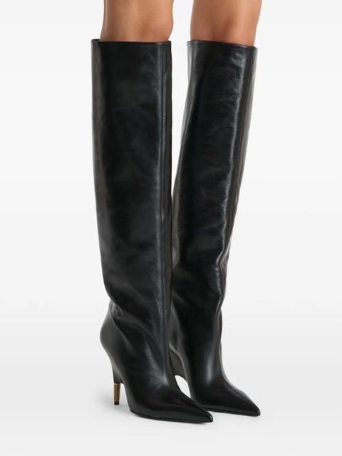 KHAITE Bella knee-high boots - Black