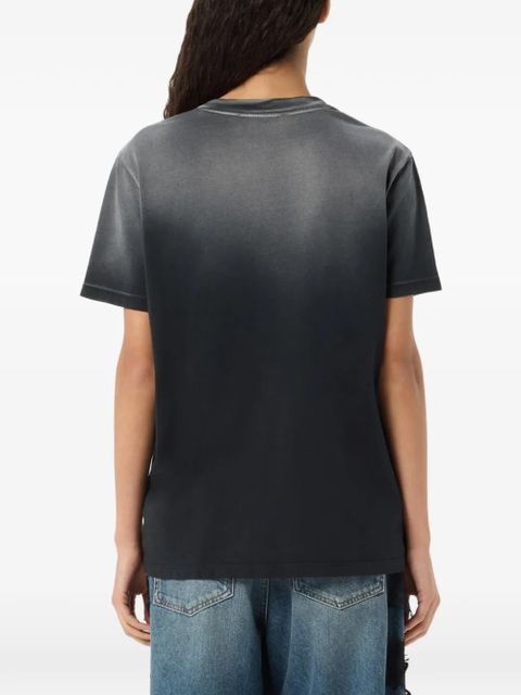 Blumarine butterfly-print T-shirt - Grey