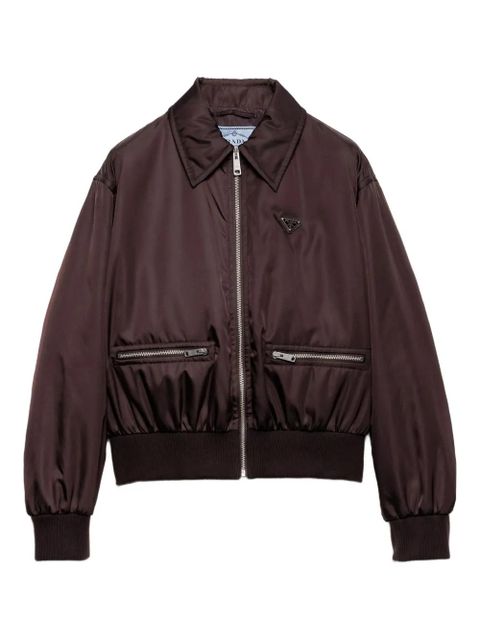 Prada Re-Nylon triangle-logo jacket - Brown - zdjęcie produktu nr 1
