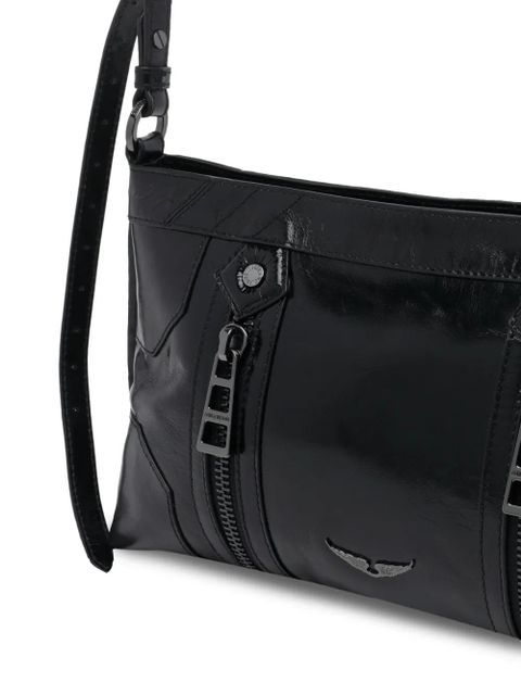 Zadig&Voltaire Sunny Moody patent shoulder bag - Black