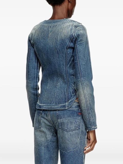 Diesel zip-up denim jacket - Blue