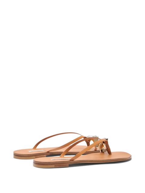 Casadei Soraya leather sandals - Neutrals