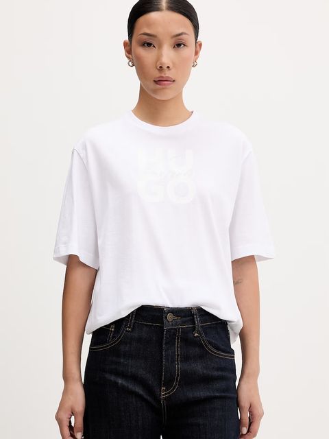 HUGO T-shirt damski bawełniany Dashire_5 - zdjęcie produktu nr 1