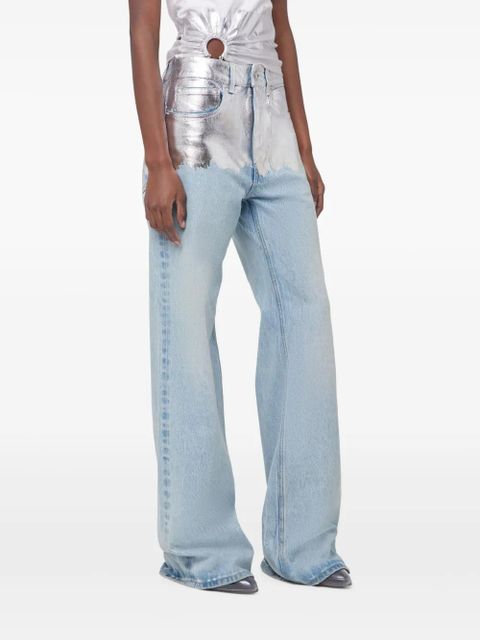 Rabanne metallic detailing jeans - Blue - zdjęcie produktu nr 2