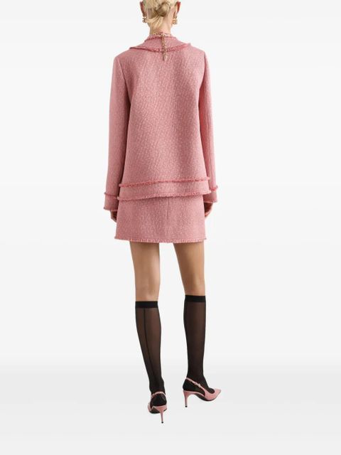 Dolce & Gabbana DNA tweed mini skirt - Pink